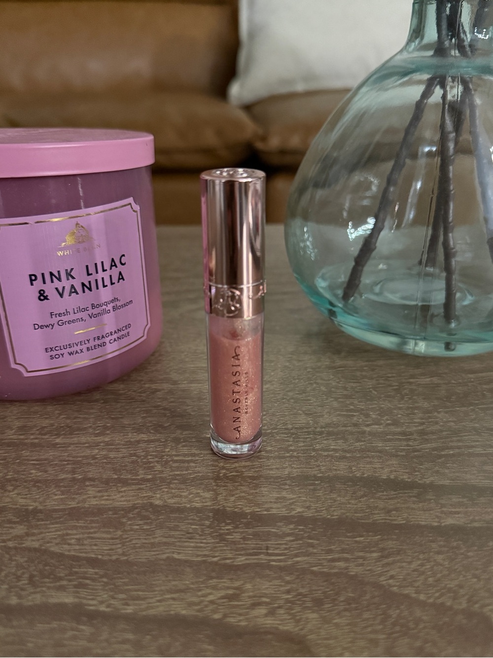 Anastasia Pink Shimmer Lip Gloss - Pink